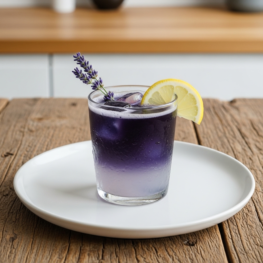 A Midnight Delight: Lavender Lemonade Mocktail