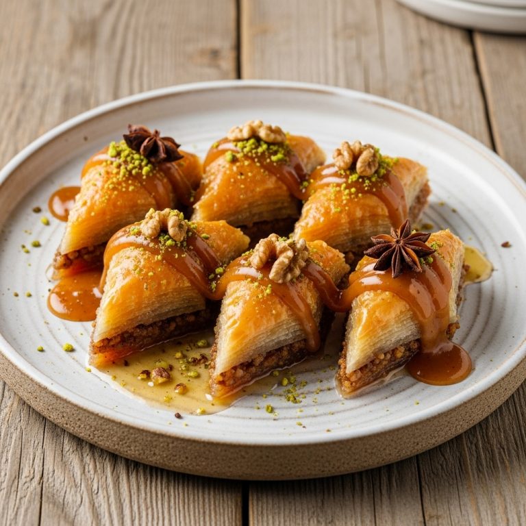 Aegean Bliss: Honey-Infused Baklava with Spiced Nectar Drizzle