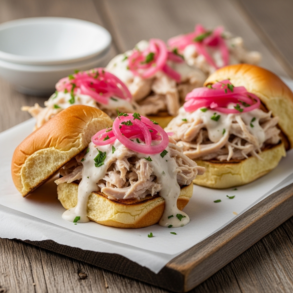 Alabama White BBQ Sauce Chicken Sliders