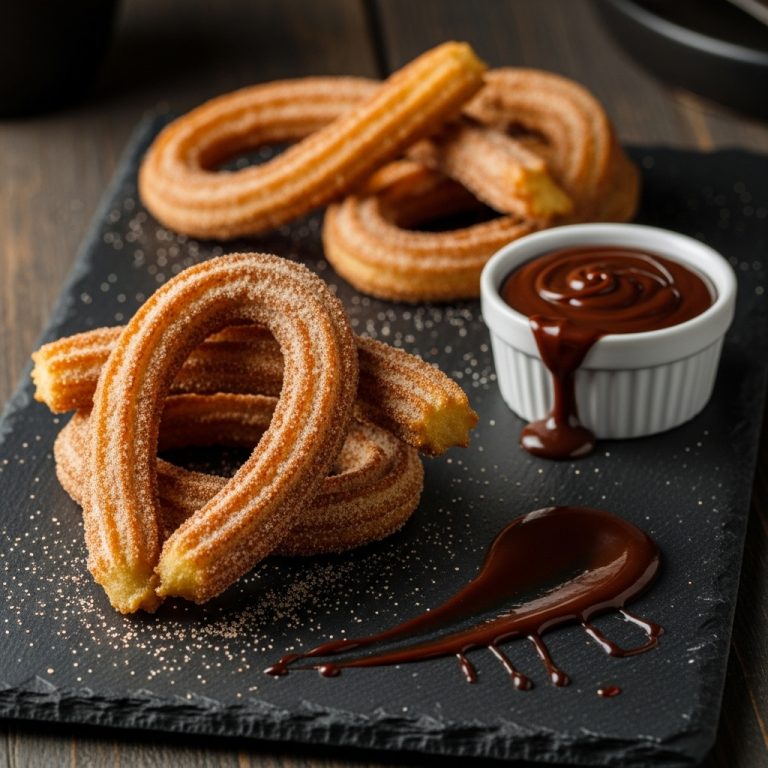 Almond Bliss: Vegan Spanish Churros with Chocolate Fudge Sauce