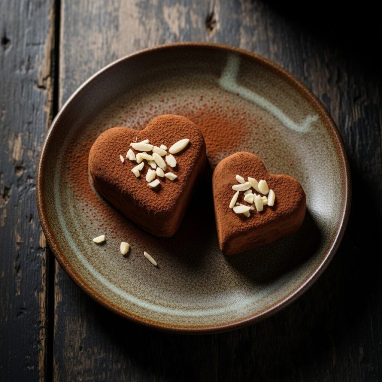 Almond-Cocoa Truffle Hearts for Two