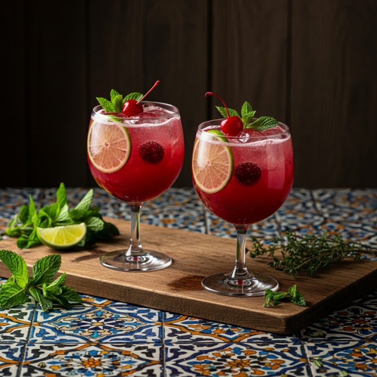 Amarena Cherry Lime Rickey for Two