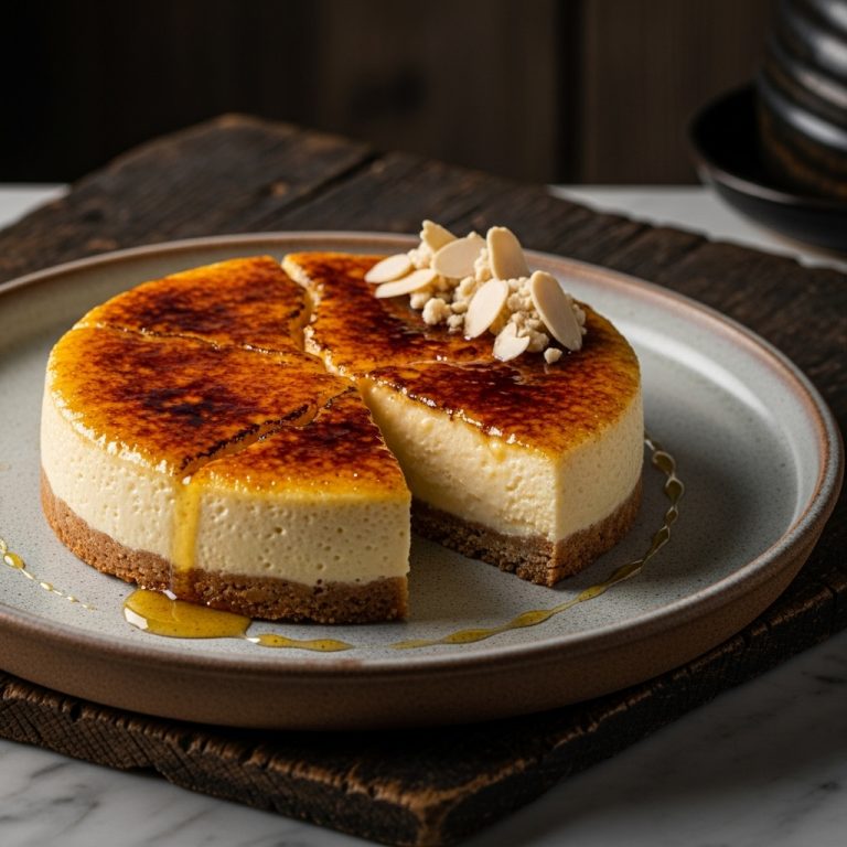 Amaretto Almond Creme Brulee Torte