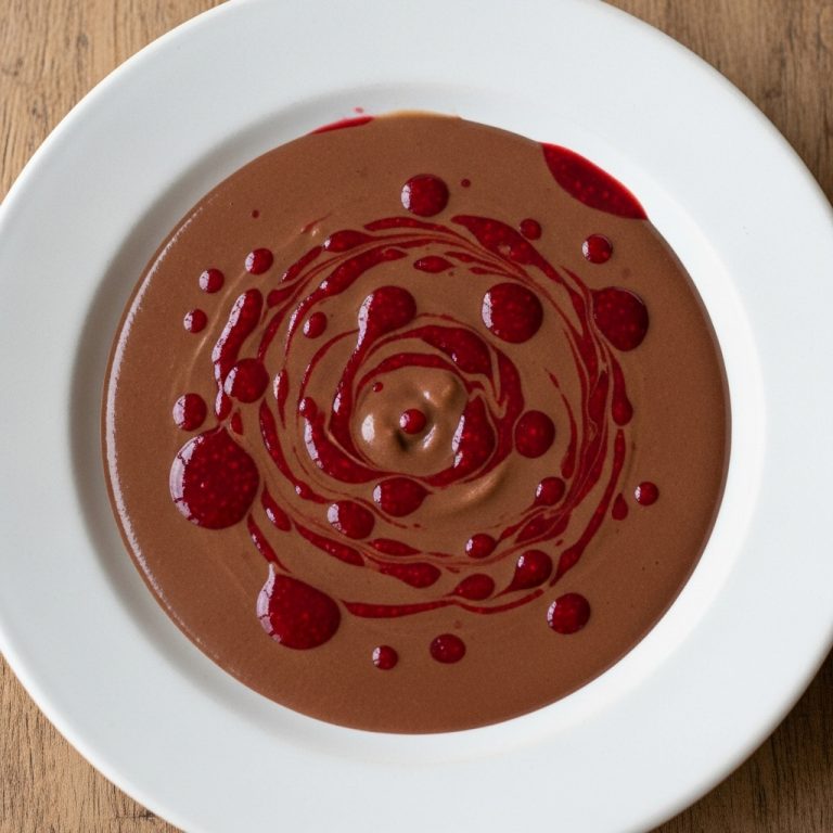 Amore di Marsala – Marsala-Infused Chocolate Liqueur with Raspberry Couli