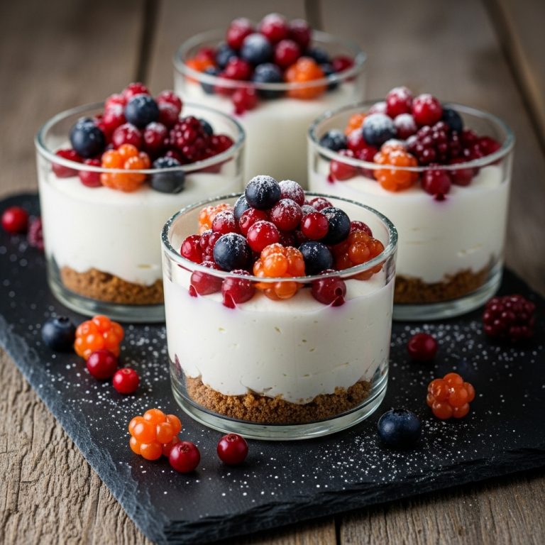 Arctic Berry Cheesecake Mousse Cups