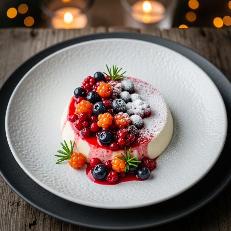 Arctic Berry Symphony: A Nordic Vegan Dessert