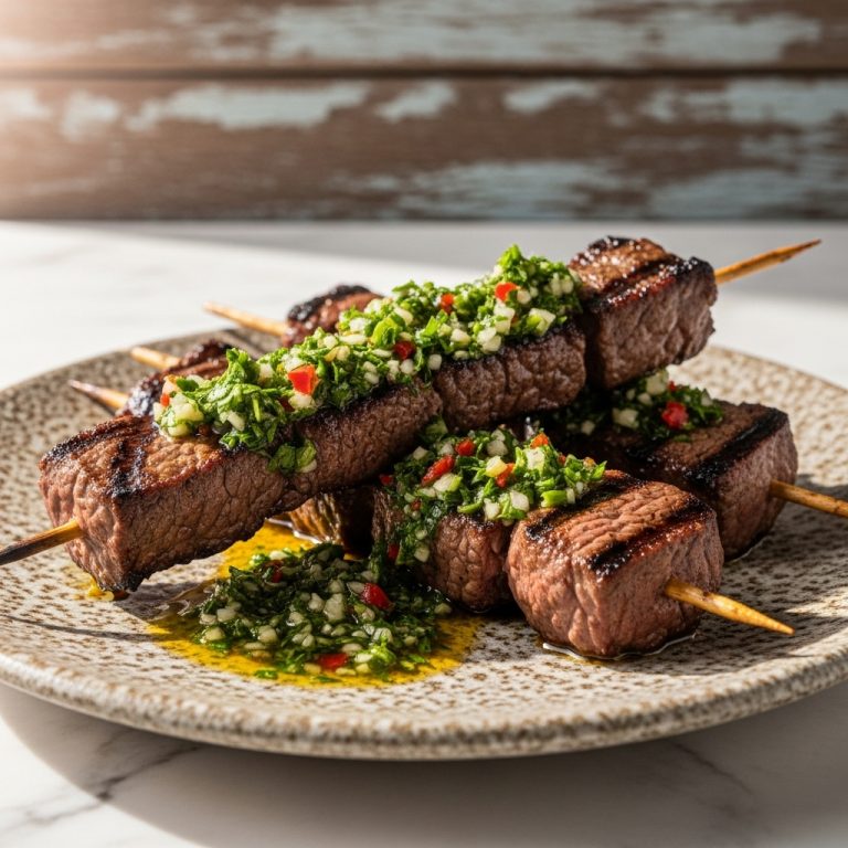 Argentinian Chimichurri Beef Skewers – Paleo-Friendly Grilled Delight