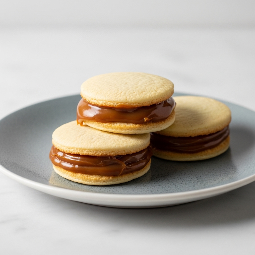 “Argentinian Gluten-Free Alfajores de Maicena Dipped in Dulce de Leche – A Heavenly Fusion of Flavors”