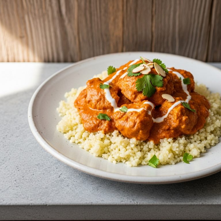 Aromatic Pakistani Paleo Murgh Makhani with Cauliflower Rice