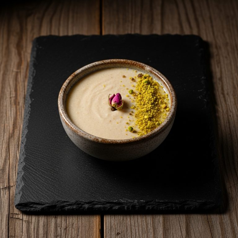 Aromatic Rosewater Semolina Pudding
