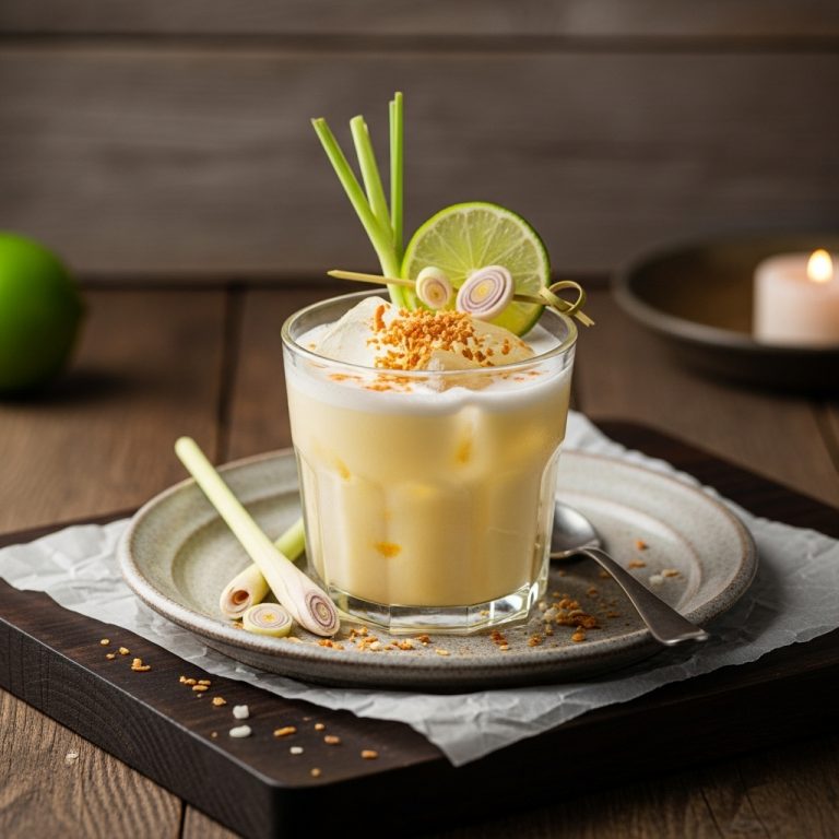 Aromatic Thai Lemongrass and Coconut Mocktail