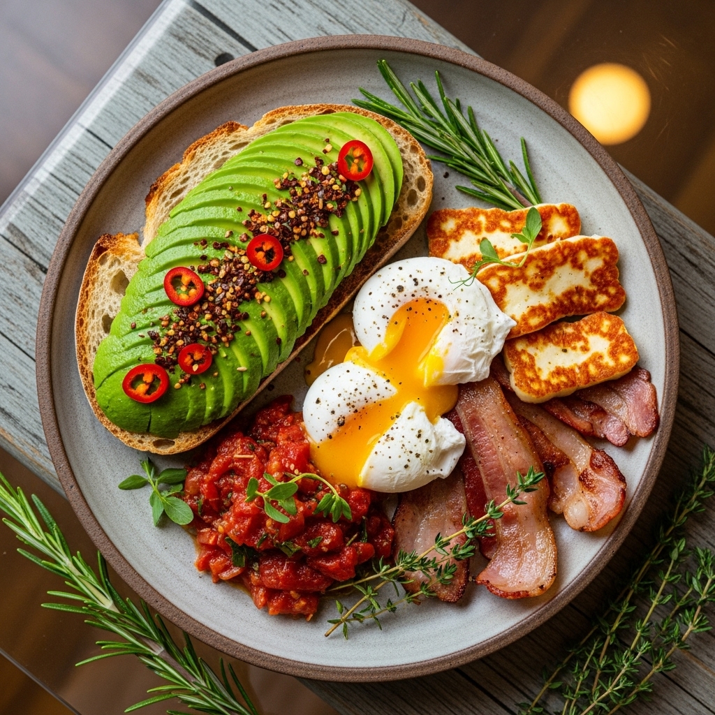 Australian Breakfast Delight: A Gourmet Experience on a Plate