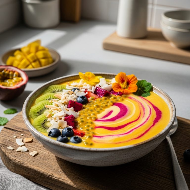 Australian Sunrise Smoothie Bowl – A Low-Carb Energy Boost