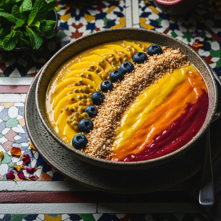 Australian Sunrise Smoothie Bowl – A Vegan Energy Boost