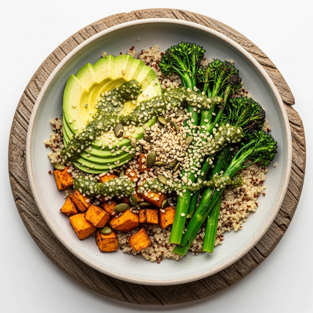 Australian Vegan Protein Bowl with Quinoa and Avocado