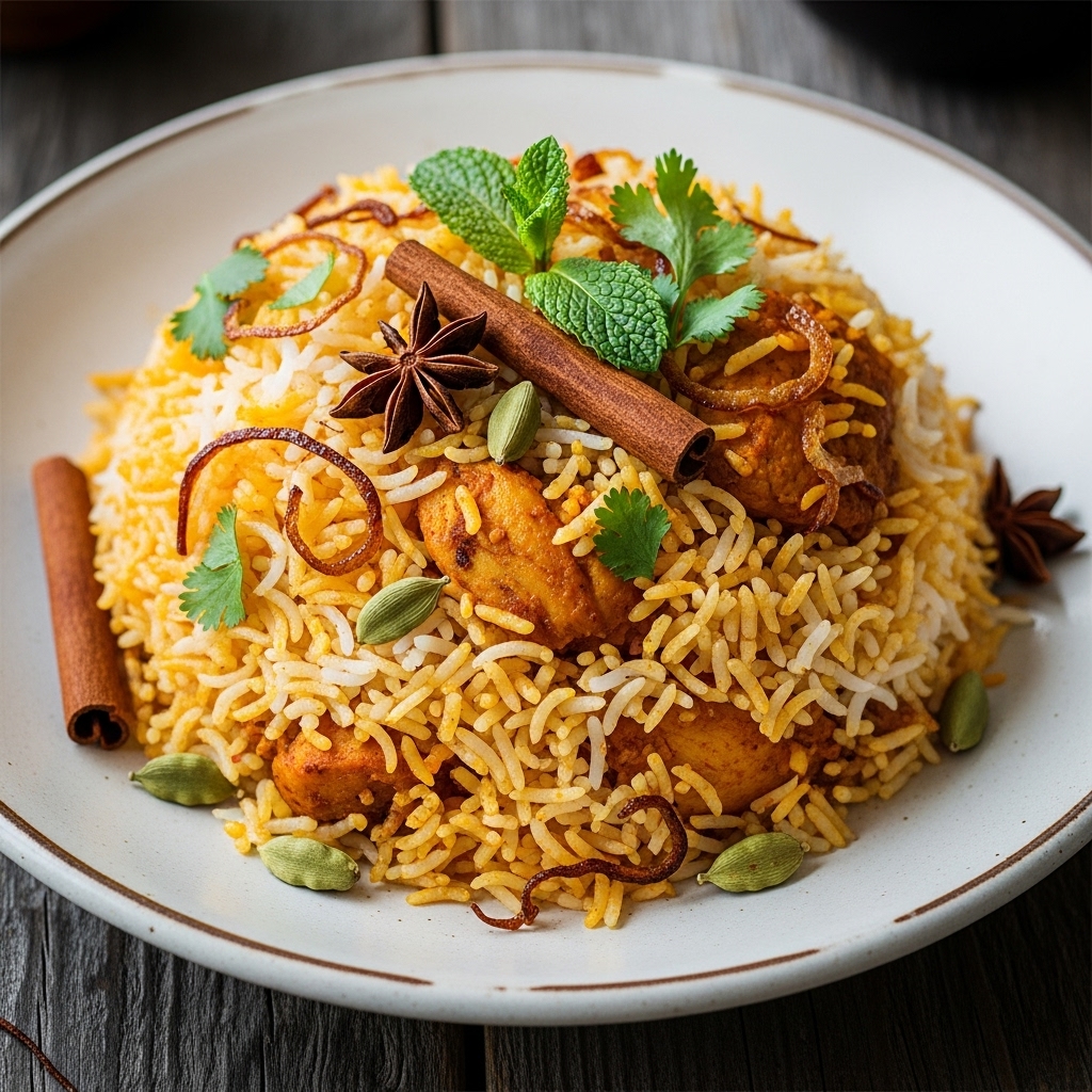 “Authentic Pakistani Chicken Biryani – A Symphony of Spices & Flavors”