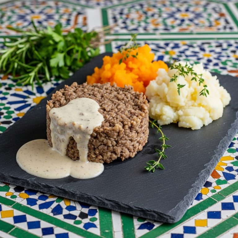 “Authentic Scottish Lunch: Haggis and Neeps With Creamy Whisky Sauce”