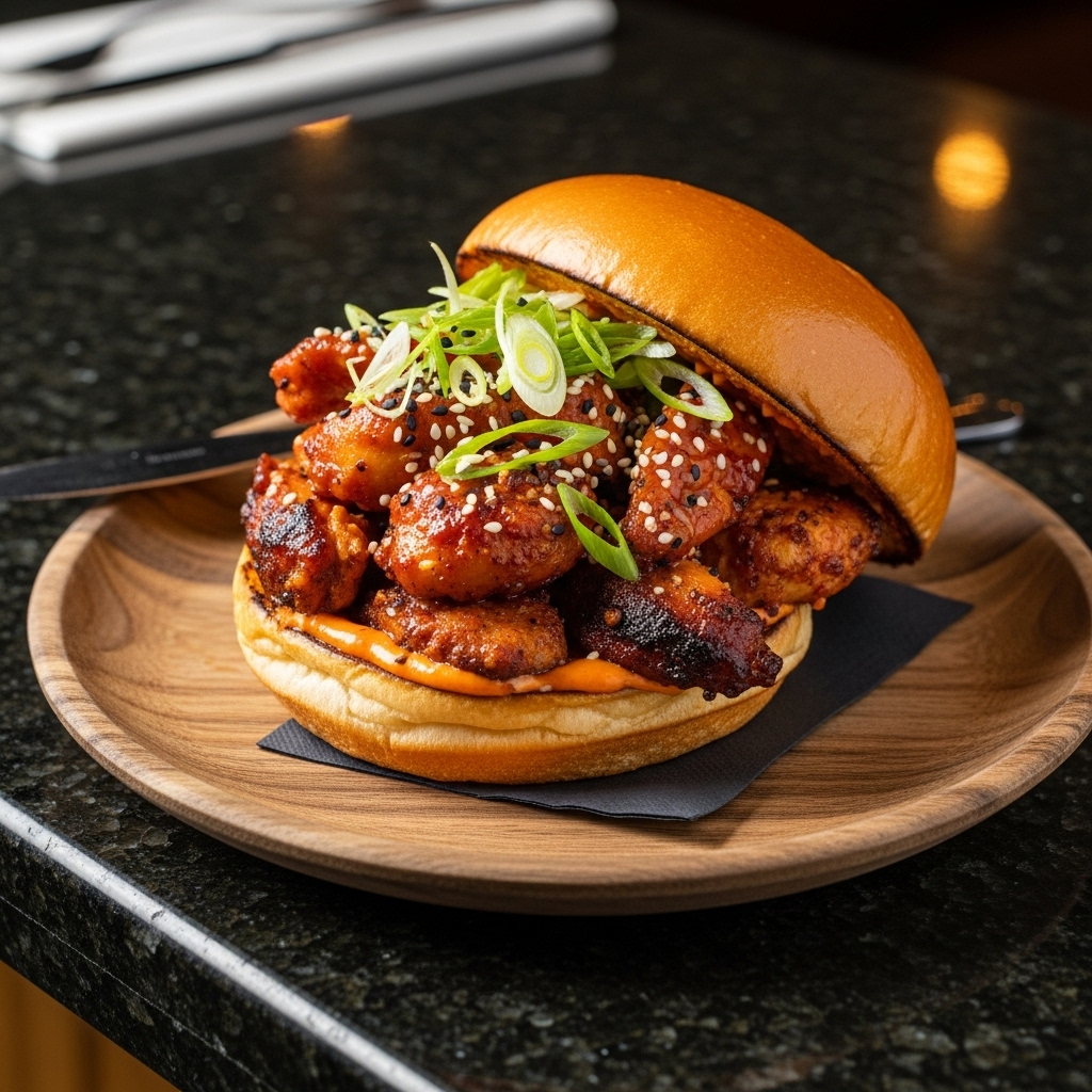 BBQ Smokehouse Lunch: Firecracker Chicken Sandwich