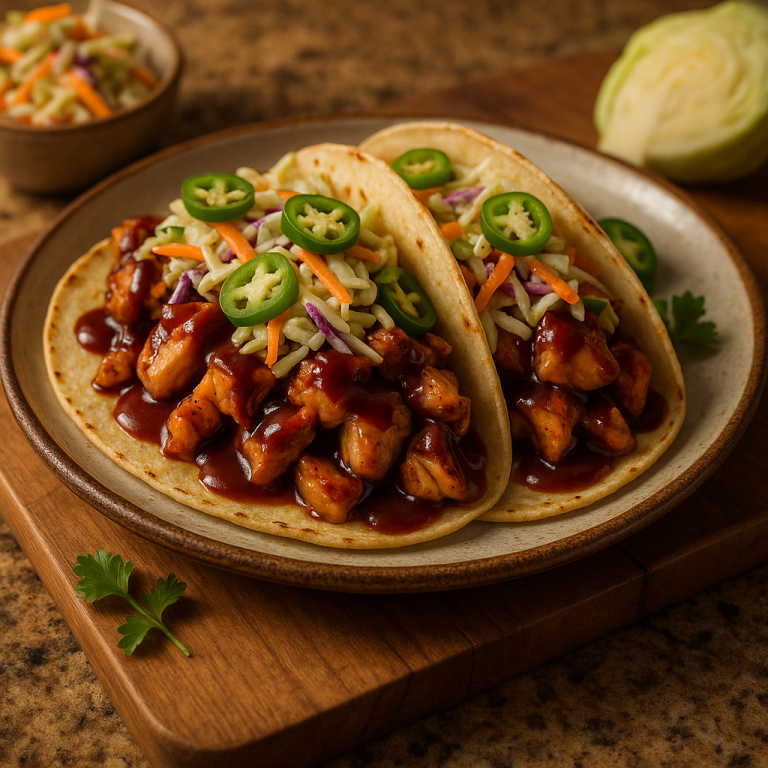 BBQ Smokehouse Lunch: Kickin’ Chicken Tacos