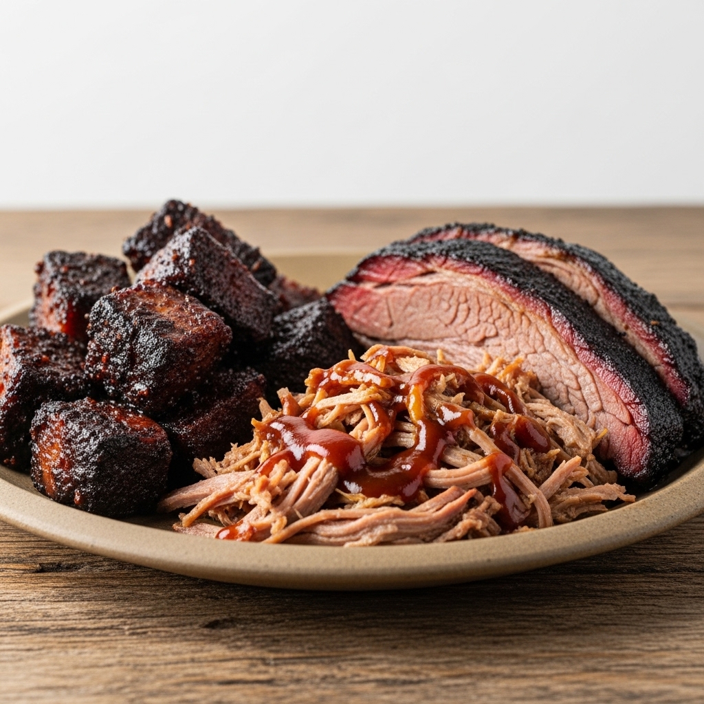BBQ Smokehouse Lunch: Memphis Pulled Pork Burnt Ends