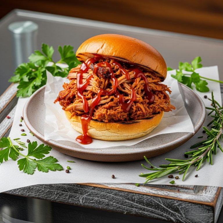 BBQ Smokehouse Lunch: Memphis-Style Pulled Pork Sandwich