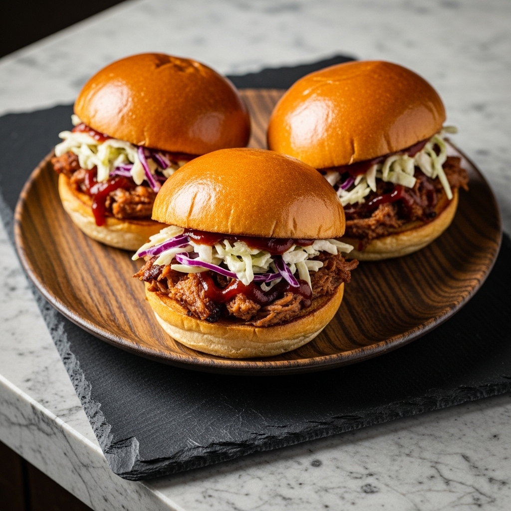 BBQ Smokehouse Lunch: Memphis-Style Pulled Pork Sliders