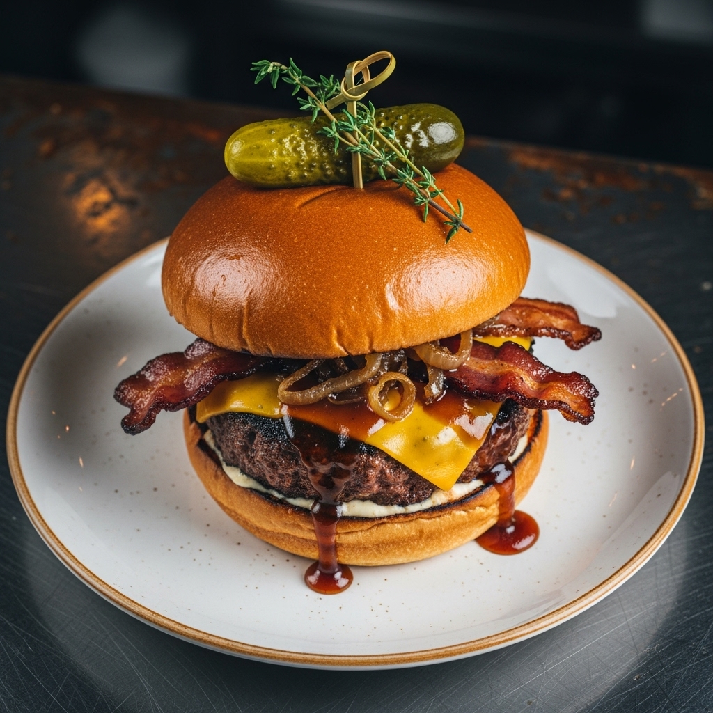 BBQ Smokehouse Lunch: Southern Charm Bourbon Burger