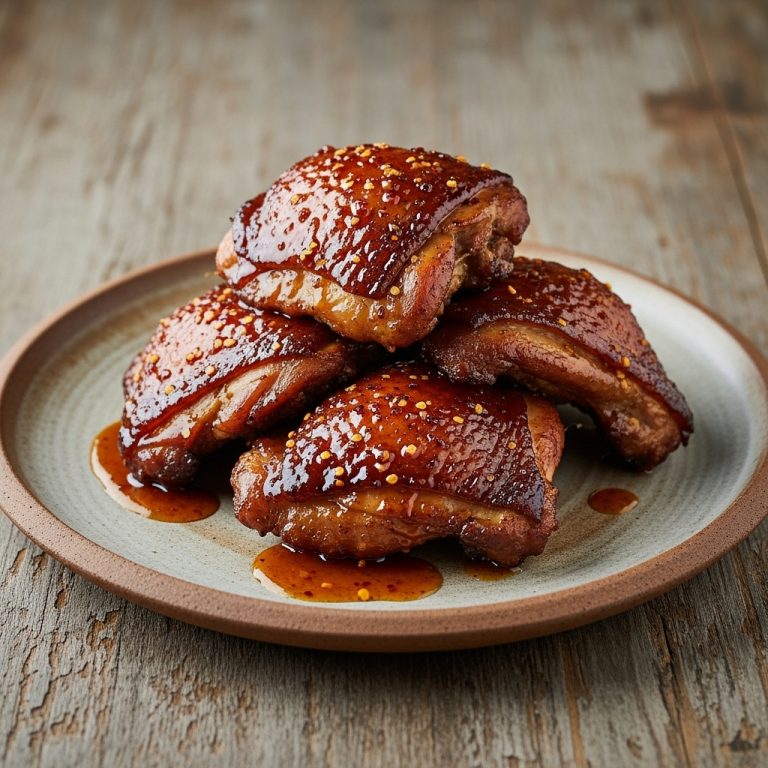 BBQ Smokehouse Lunch: Southern-Style Smoked Chicken Thighs with Spicy Honey Glaze