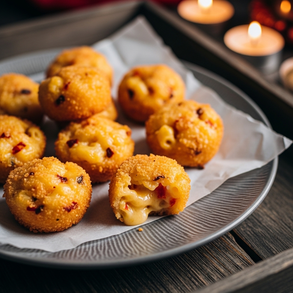 BBQ Smokehouse Snack: Carolina Reaper Mac & Cheese Bites
