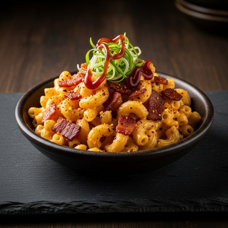 BBQ Smokehouse Snack – Kickin’ Smoked Bacon Mac & Cheese