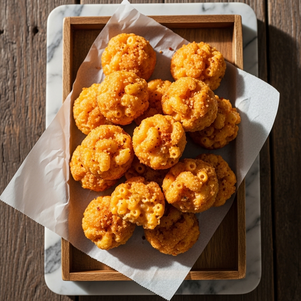 BBQ Smokehouse Snack: Spicy Smoked Mac & Cheese Bites