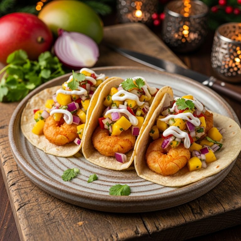 Baja Shrimp Tacos with Mango Salsa