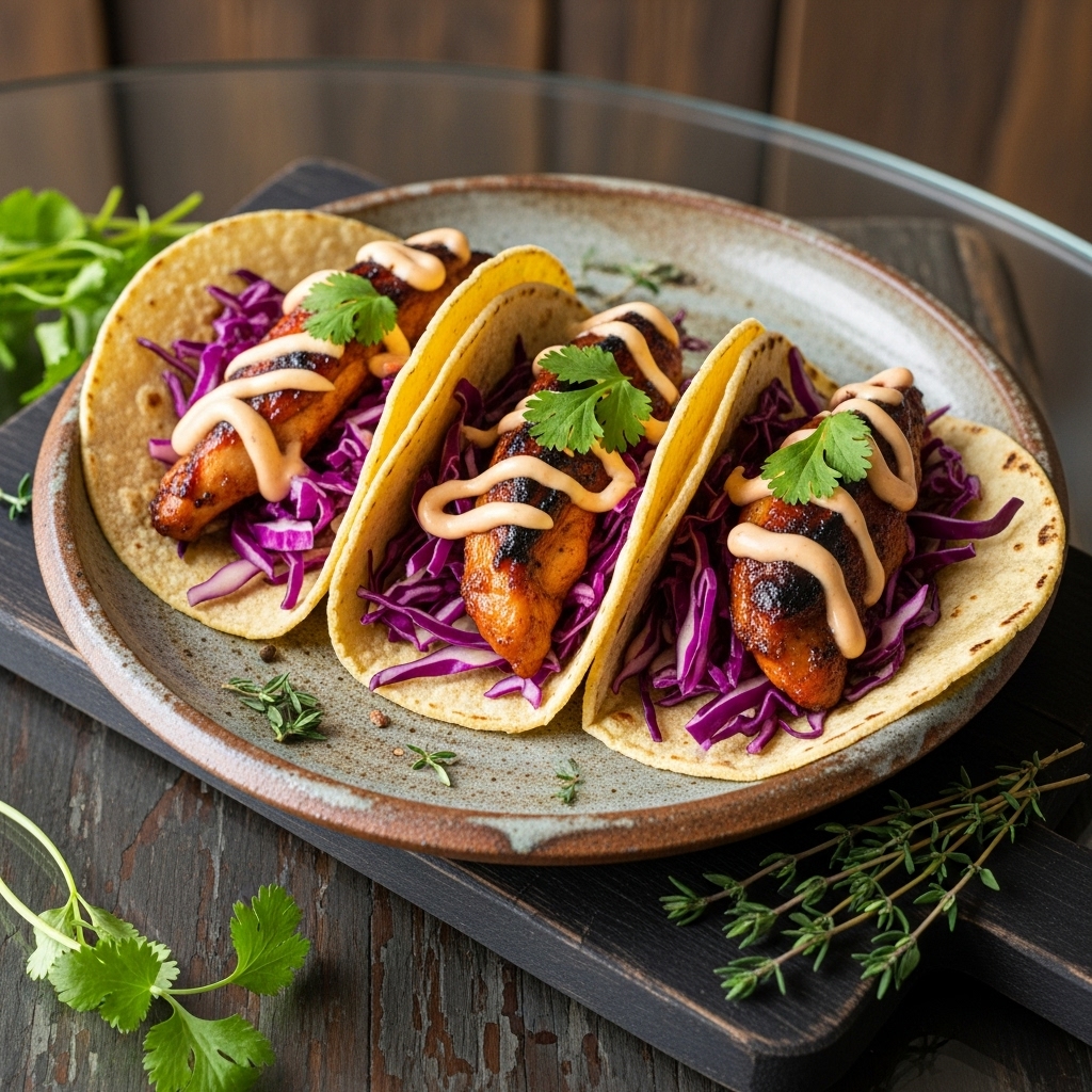 Bangin’ BBQ Chicken Tacos