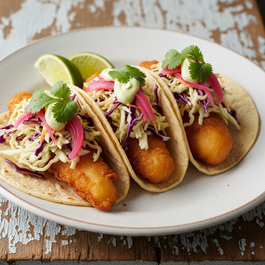 Bangin’ Baja Fish Tacos