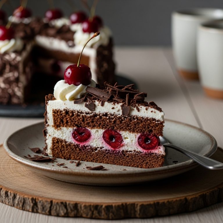 Black Forest Cherry and Chocolate Cake