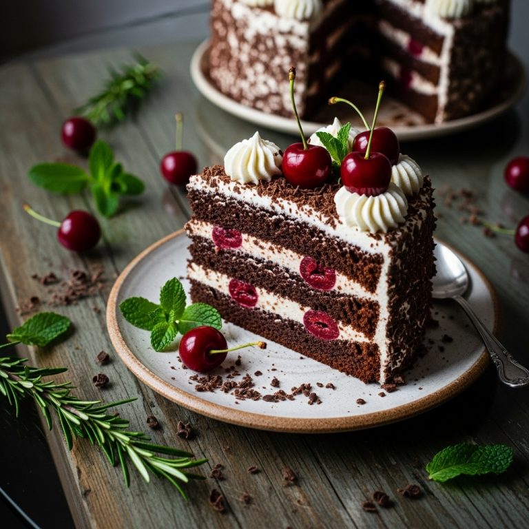 Black Forest Vegan Chocolate Cake