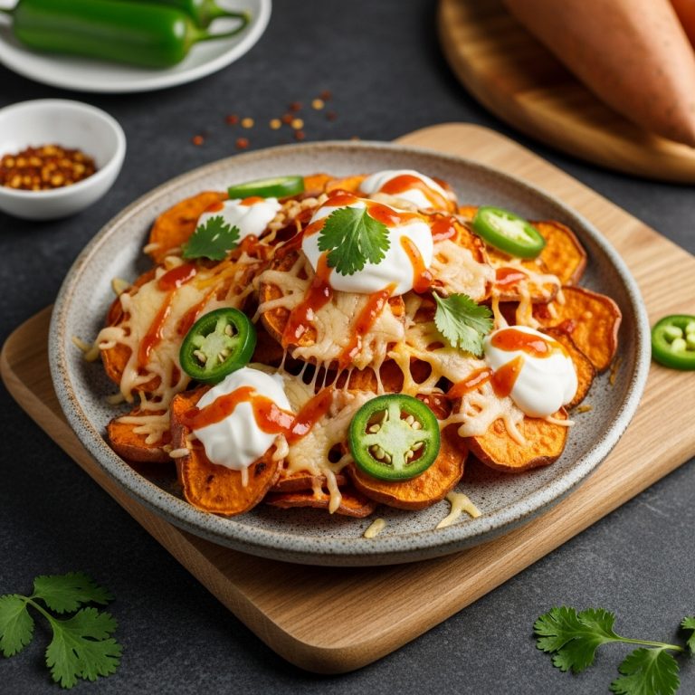 Blissful Bites: Spicy Sweet Potato Nachos