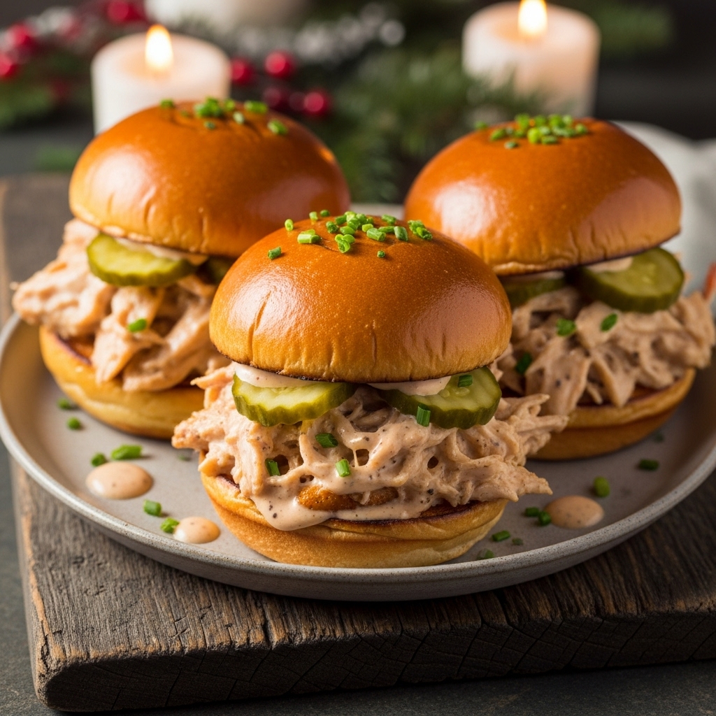 Bold & Smoky Alabama White BBQ Chicken Sliders