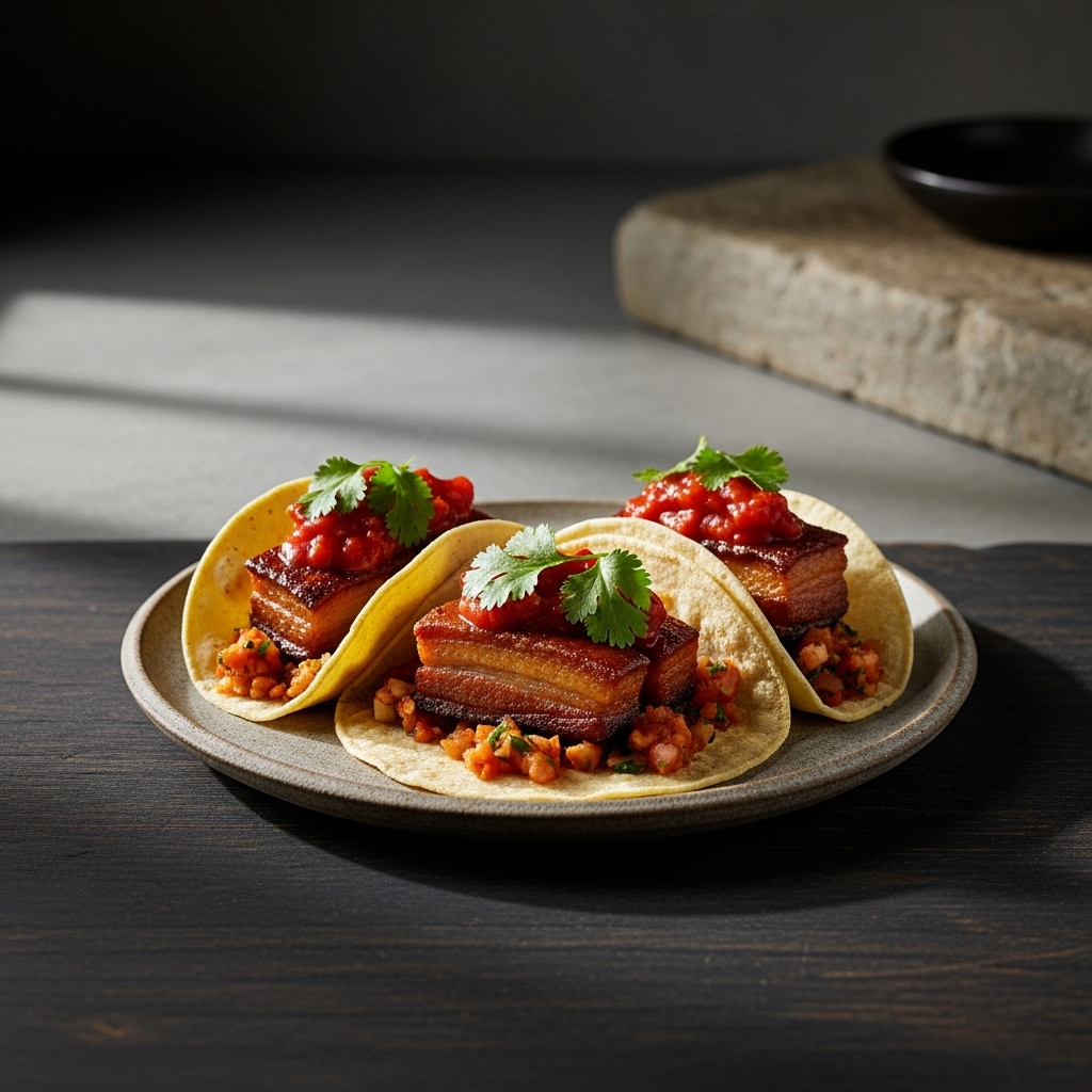 Bold & Smoky Chipotle Pork Belly Tacos