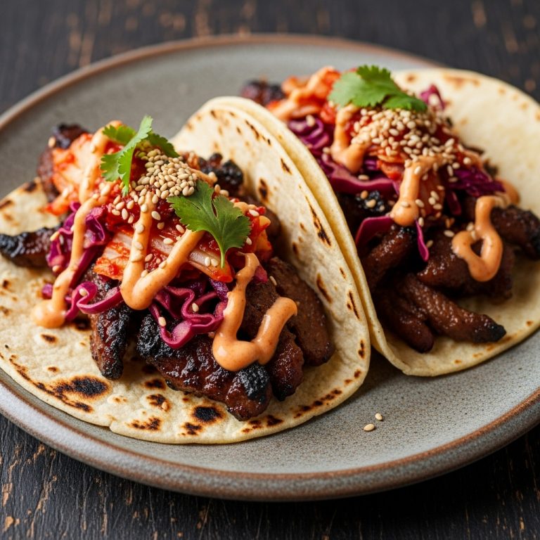 Bold and Smoky Korean BBQ Street Tacos