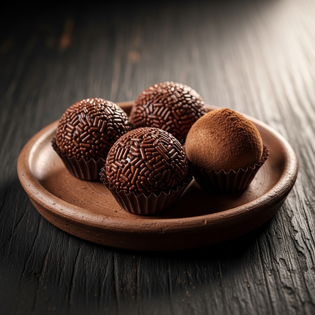 Brazilian Brigadeiro Chocolate Fudge Bites