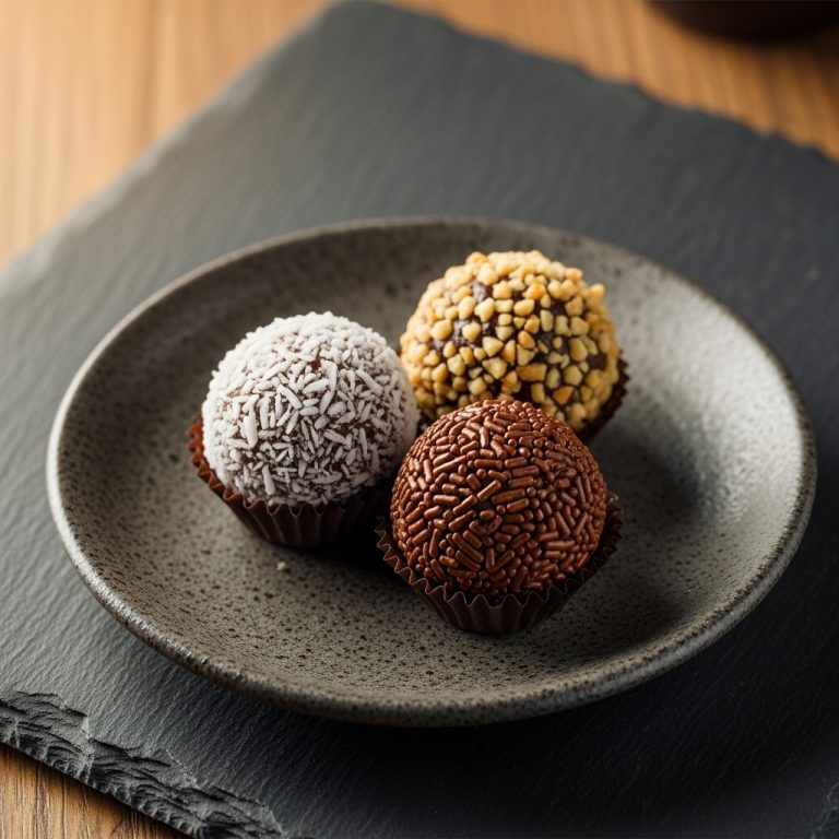 Brazilian Brigadeiros with Coconut and Nut Truffles