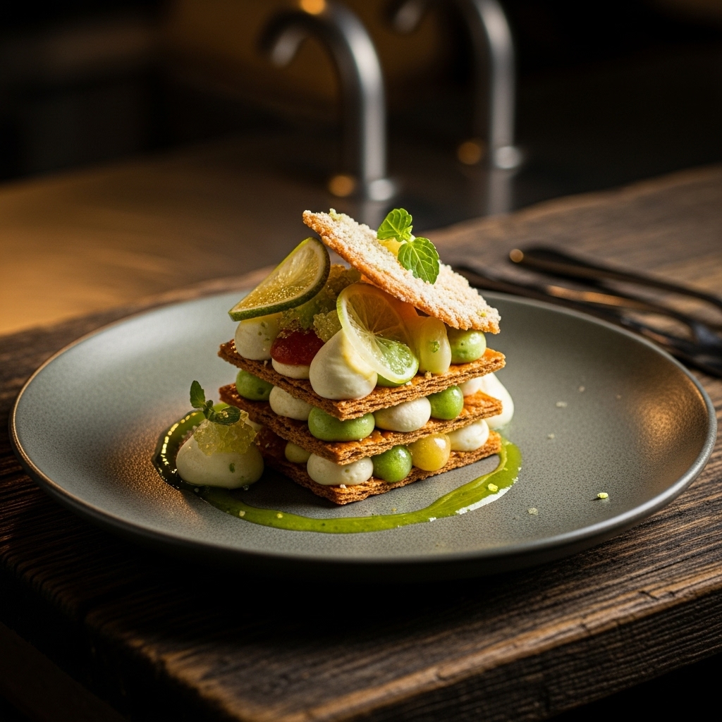 Brazilian Caipirinha Mille-Feuille