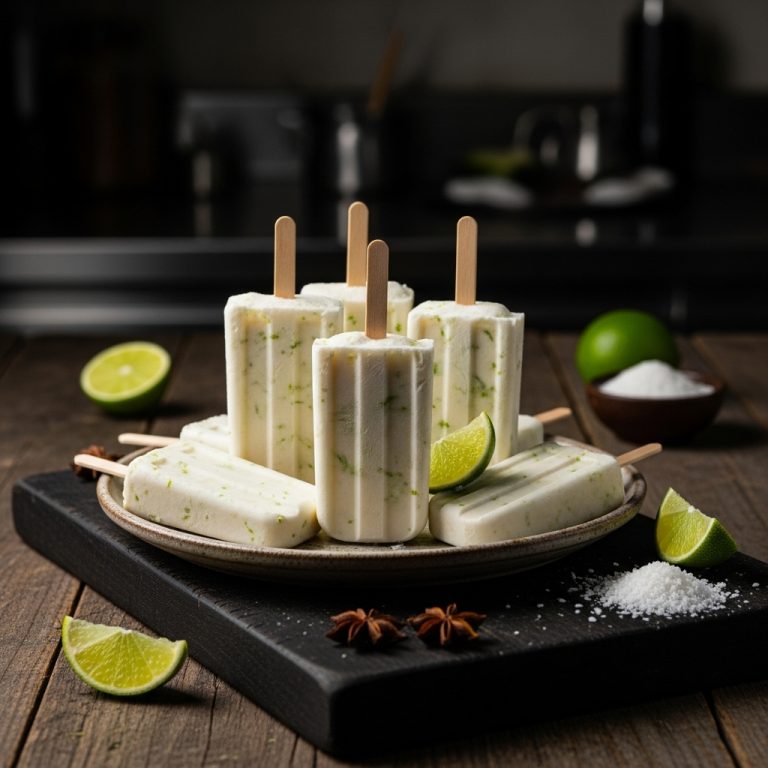 Brazilian Coconut Caipirinha Popsicles