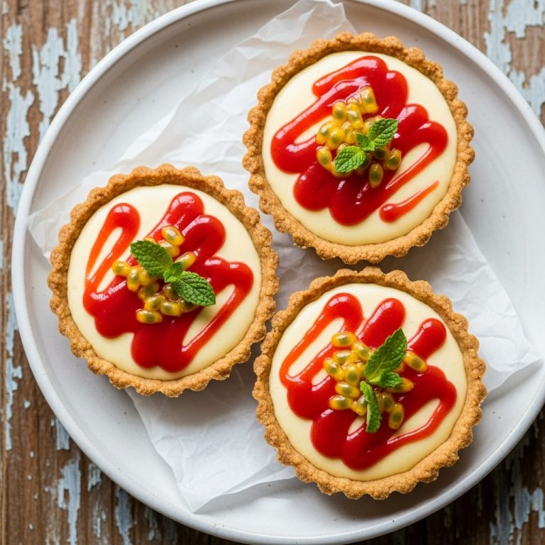 Brazilian Guava Passionfruit Mousse Tartlets
