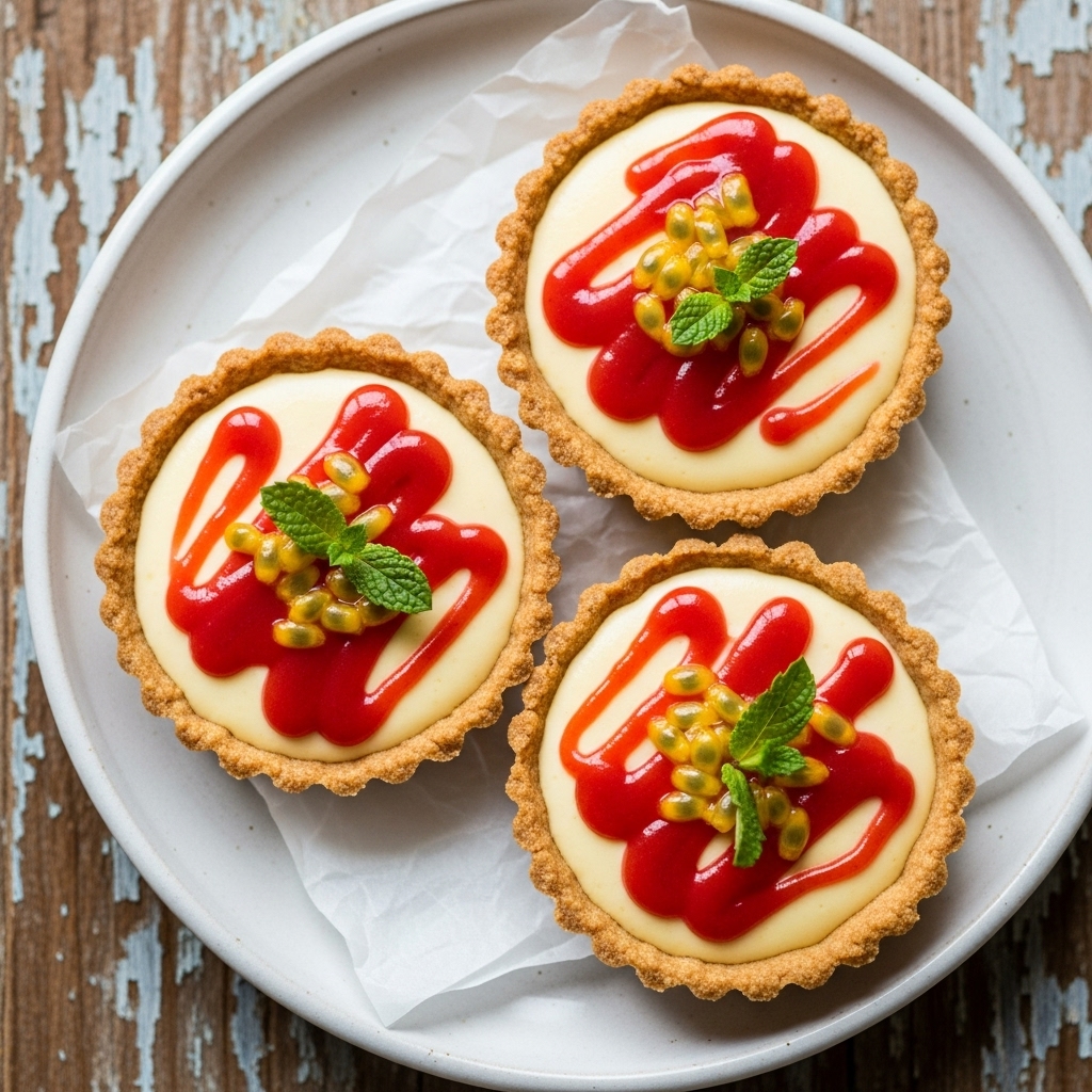 Brazilian Guava Passionfruit Mousse Tartlets