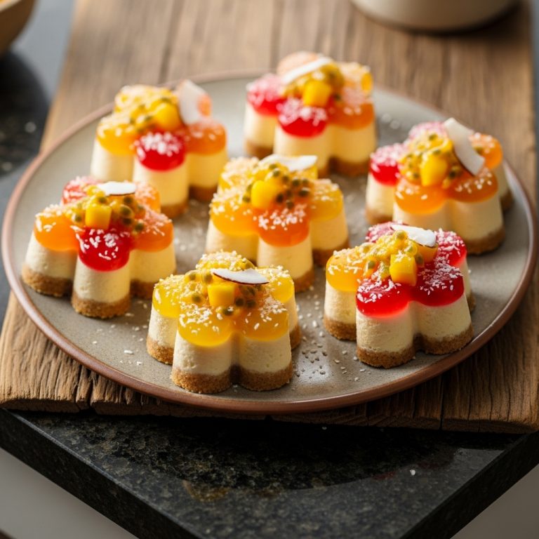 Brazilian Tropical Dream Cheesecake Bites