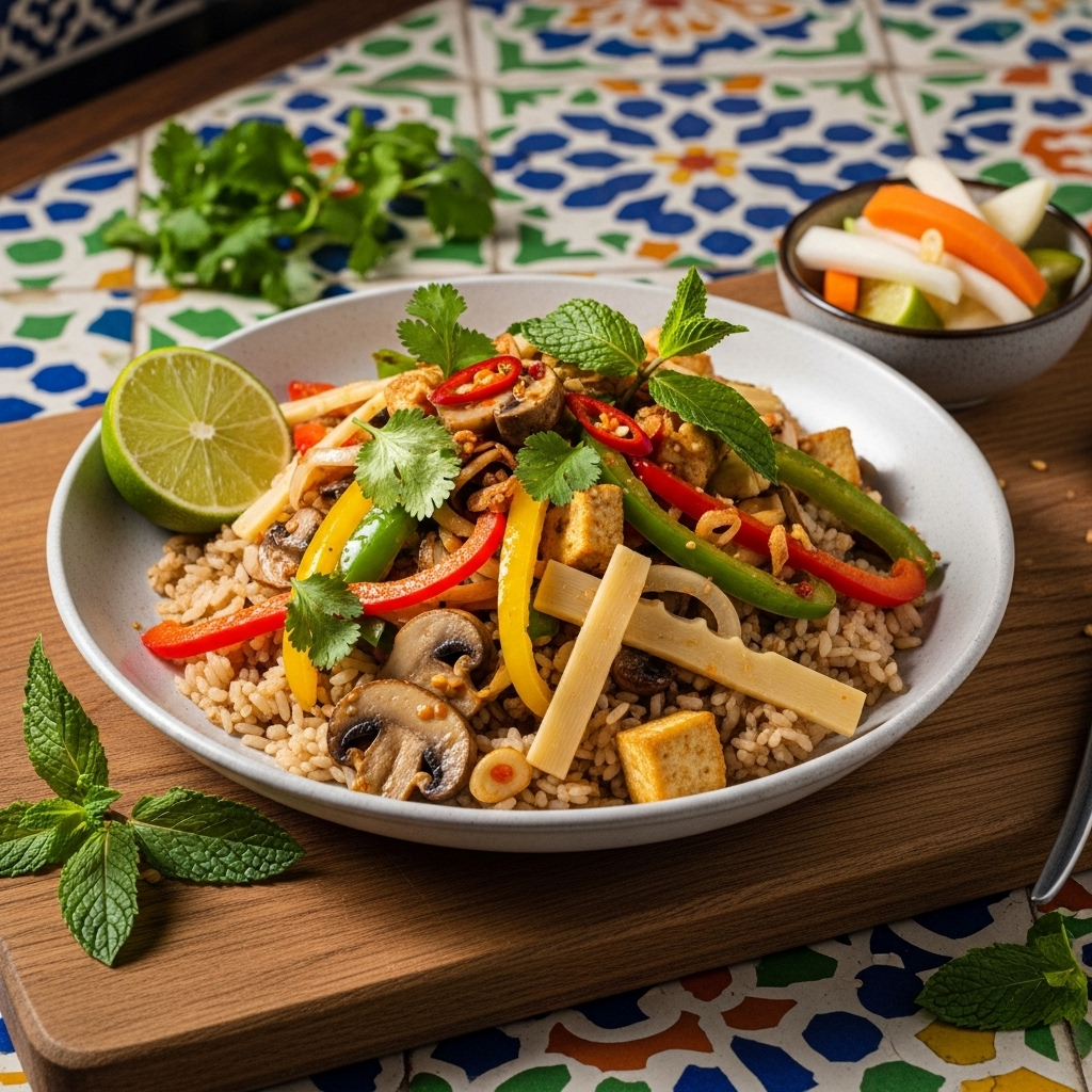 Cambodian Vegan Breakfast Delight: A Fragrant and Nutritious Start to Your Day