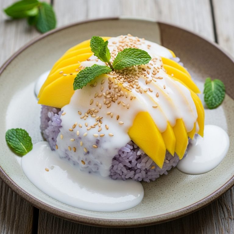 Cambodian Vegetarian Mango Sticky Rice – A Sensory Symphony of Tropical Delights