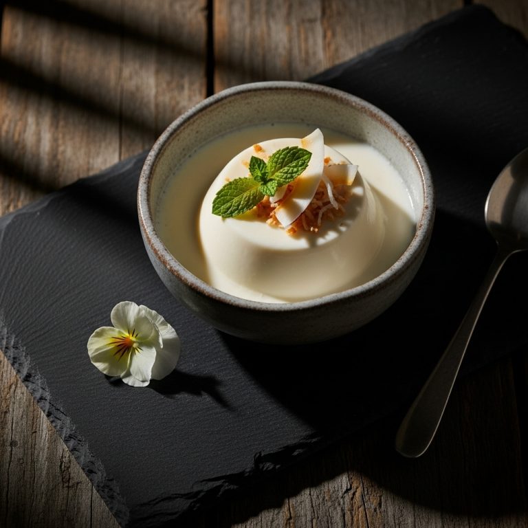 Caribbean Bliss Coconut Panna Cotta
